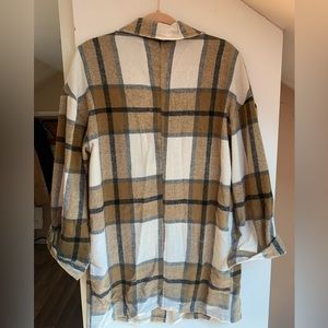 Oversized Plaid Jacket